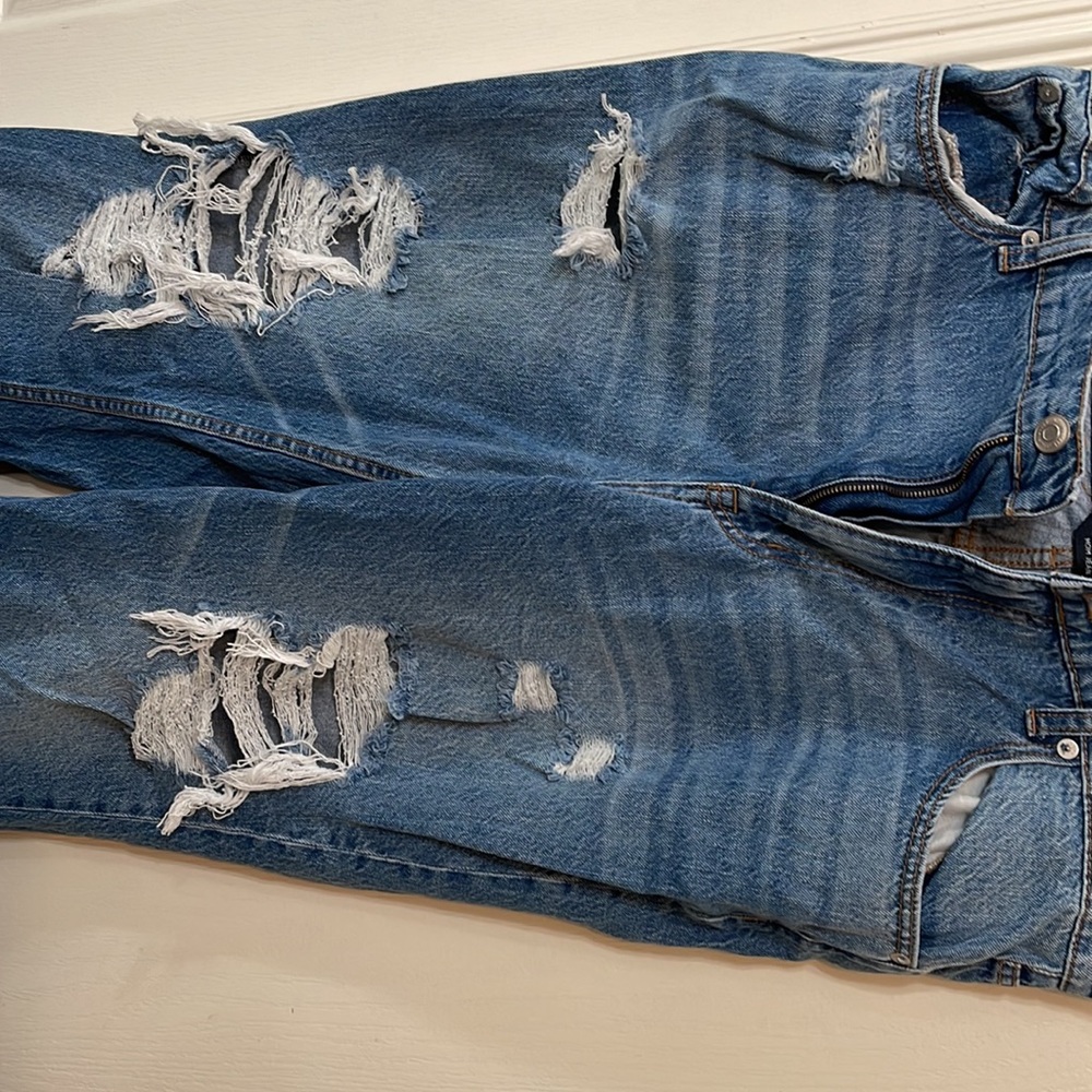 Blue Ripped Jeans - Picture 2 of 3